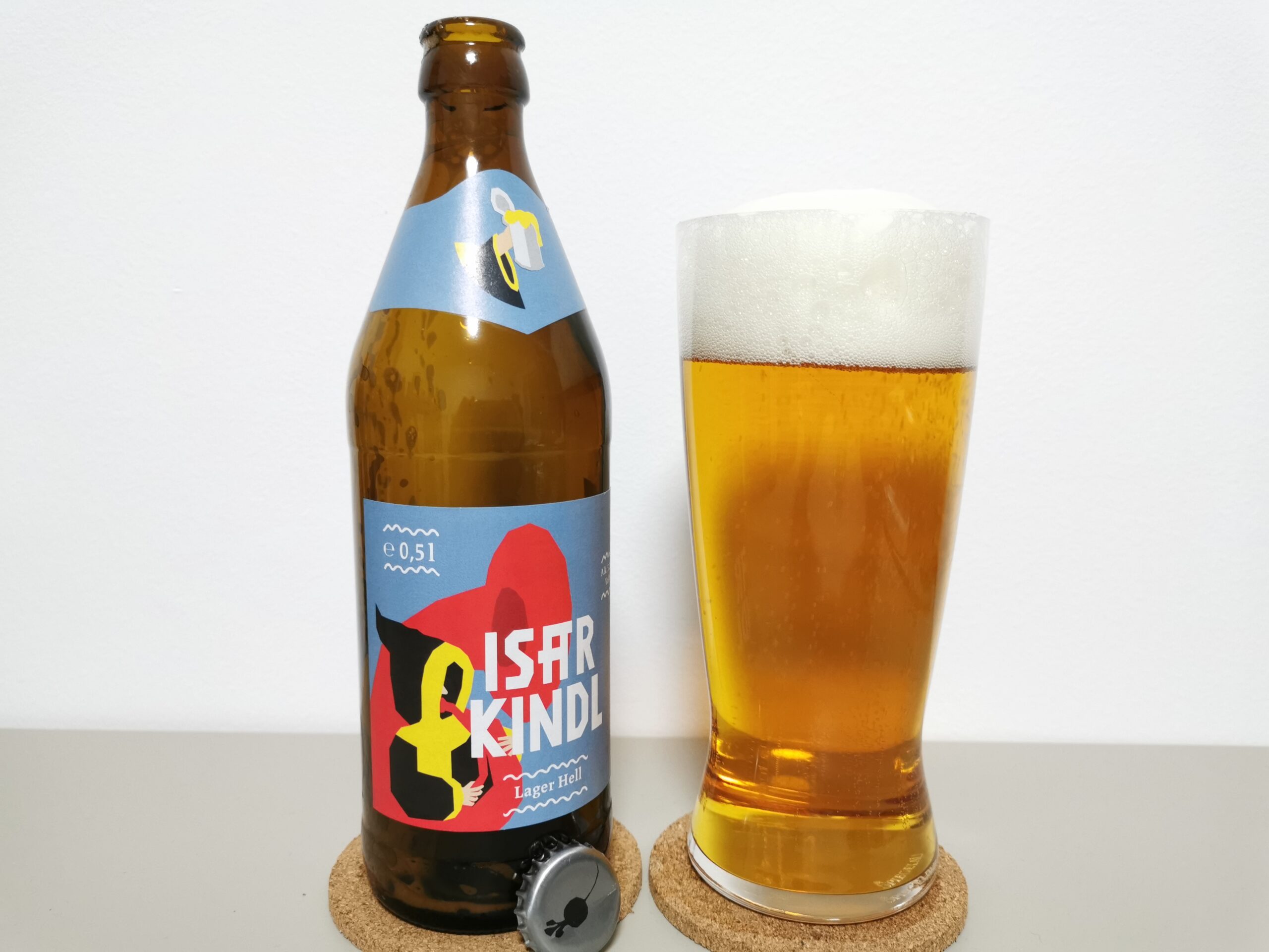 ドイツ・ミュンヘンのクラフトビールIsarkindl Lager Hellの紹介＆おすすめ（イザールキンドル）