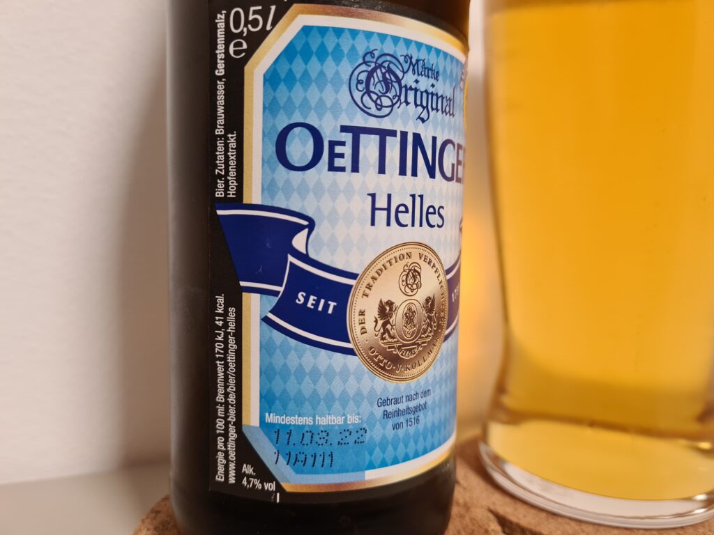 Oettinger Helles ビールレポート